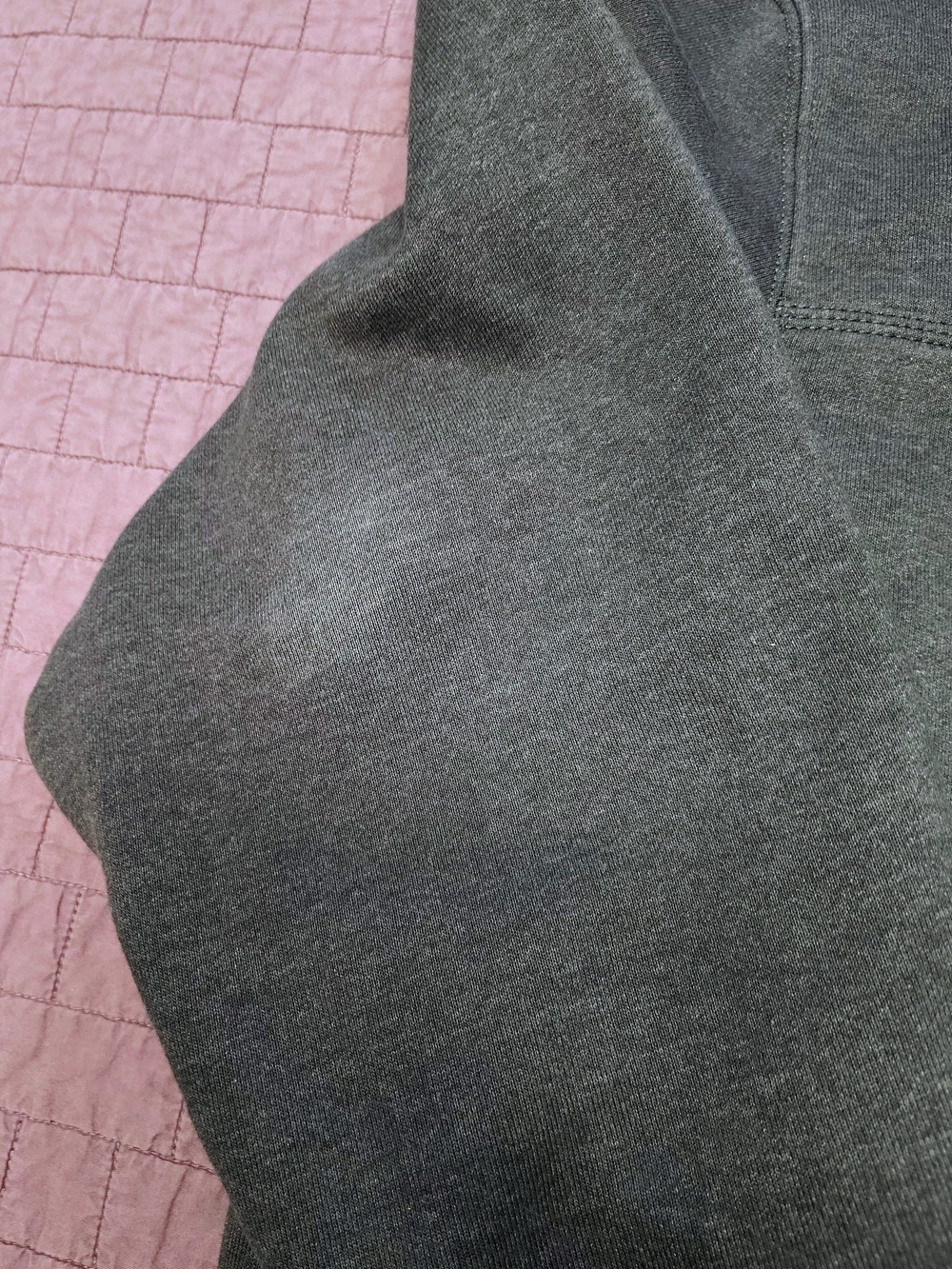 Carhartt Dark Gray Hooded Half-Zip Sweatshirt - Picture 4 of 7